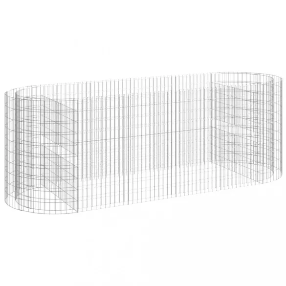 horganyzott vas gabion magaságyás 300x100x100 cm
