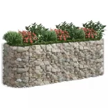 horganyzott vas gabion magaságyás 300x100x100 cm