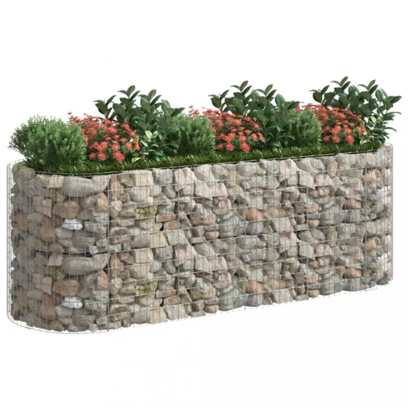 horganyzott vas gabion magaságyás 300x100x100 cm