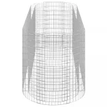 horganyzott vas gabion magaságyás 300x100x100 cm