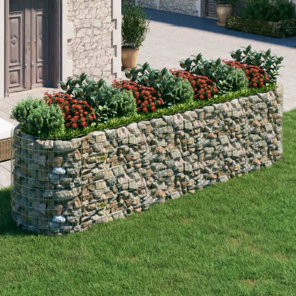 horganyzott vas gabion magaságyás 400x100x100 cm