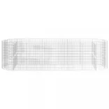 horganyzott vas gabion magaságyás 400x100x100 cm