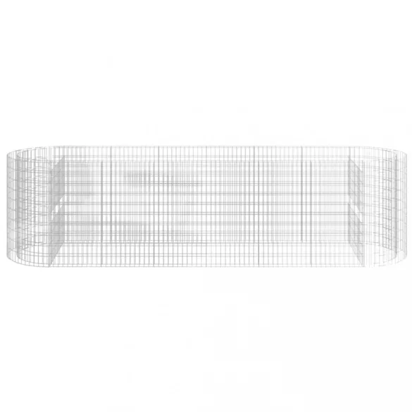 horganyzott vas gabion magaságyás 400x100x100 cm
