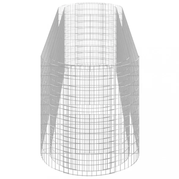 horganyzott vas gabion magaságyás 400x100x100 cm
