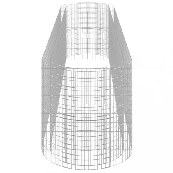 horganyzott vas gabion magaságyás 500x100x100 cm