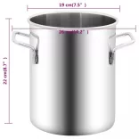 rozsdamentes acél vákuumkamra 5,5 L