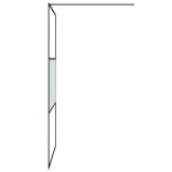 fekete selyemmatt ESG üveg zuhanyfal 115x195 cm