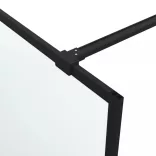 fekete ESG tejüveg zuhanyfal küszöb nélküli zuhanyhoz 80x195 cm