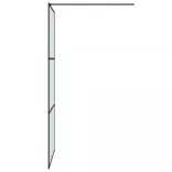 fekete ESG tejüveg zuhanyfal küszöb nélküli zuhanyhoz 90x195 cm