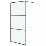 fekete ESG tejüveg zuhanyfal 100 x 195 cm