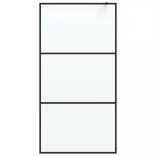 fekete ESG tejüveg zuhanyfal 100 x 195 cm