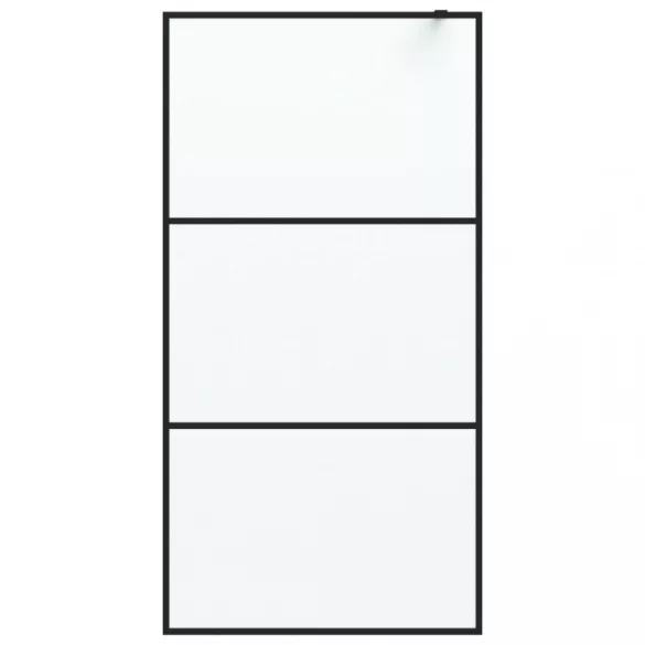 fekete ESG tejüveg zuhanyfal 100 x 195 cm