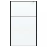 fekete ESG tejüveg zuhanyfal 115x195 cm