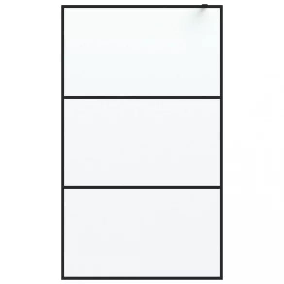 fekete ESG tejüveg zuhanyfal 115x195 cm