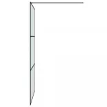 fekete ESG tejüveg zuhanyfal 115x195 cm