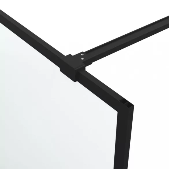 fekete ESG tejüveg zuhanyfal 115x195 cm