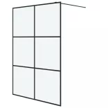 fekete ESG tejüveg zuhanyfal 140x195 cm