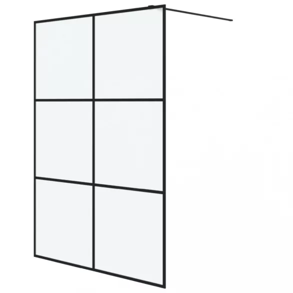 fekete ESG tejüveg zuhanyfal 140x195 cm