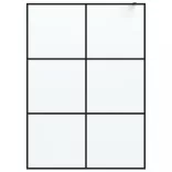 fekete ESG tejüveg zuhanyfal 140x195 cm
