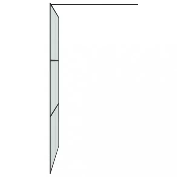 fekete ESG tejüveg zuhanyfal 140x195 cm