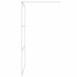 ezüstszínű átlátszó ESG üveg zuhanyfal 115x195 cm