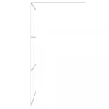 ezüstszínű átlátszó ESG üveg zuhanyfal 140x195 cm