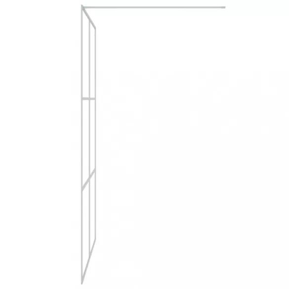 ezüstszínű átlátszó ESG üveg zuhanyfal 140x195 cm