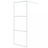 fehér átlátszó ESG üveg zuhanyfal 80x195 cm