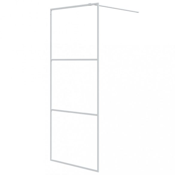fehér átlátszó ESG üveg zuhanyfal 80x195 cm