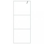 fehér átlátszó ESG üveg zuhanyfal 80x195 cm