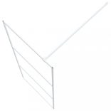 fehér átlátszó ESG üveg zuhanyfal 80x195 cm