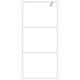 fehér átlátszó ESG üveg zuhanyfal 90 x 195 cm