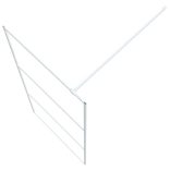 fehér átlátszó ESG üveg zuhanyfal 90 x 195 cm