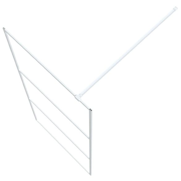 fehér átlátszó ESG üveg zuhanyfal 90 x 195 cm