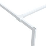 fehér átlátszó ESG üveg zuhanyfal 90 x 195 cm