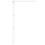 fehér átlátszó ESG üveg zuhanyfal 100 x 195 cm
