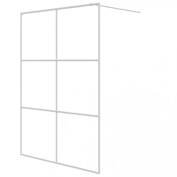 fehér átlátszó ESG üveg zuhanyfal 140 x 195 cm