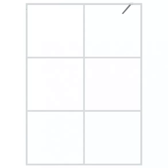 fehér átlátszó ESG üveg zuhanyfal 140 x 195 cm