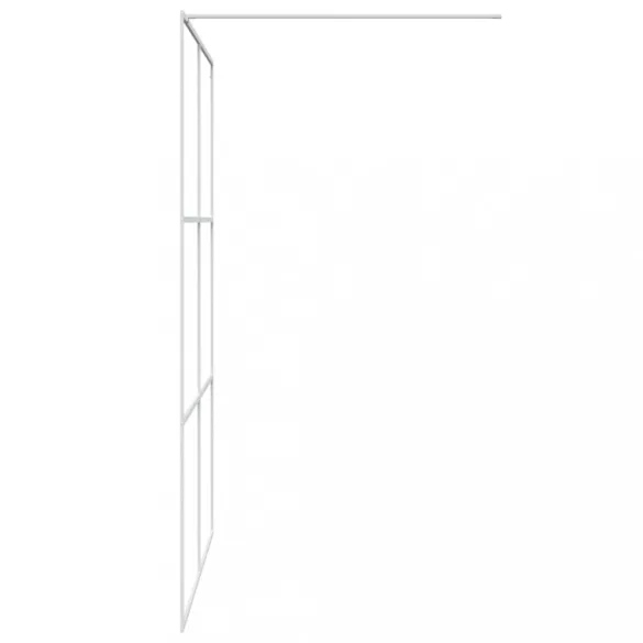fehér átlátszó ESG üveg zuhanyfal 140 x 195 cm