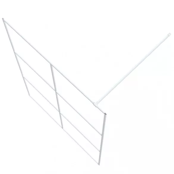 fehér átlátszó ESG üveg zuhanyfal 140 x 195 cm