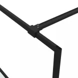 fekete selyemmatt ESG üveg zuhanyfal 140 x 195 cm