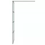 fekete ESG tejüveg zuhanyfal küszöb nélküli zuhanyhoz 80x195 cm