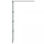 fekete ESG tejüveg zuhanyfal küszöb nélküli zuhanyhoz 90x195 cm