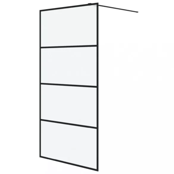 fekete ESG tejüveg zuhanyfal 100 x 195 cm