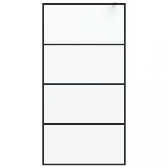 fekete ESG tejüveg zuhanyfal 100 x 195 cm