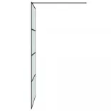 fekete ESG tejüveg zuhanyfal 100 x 195 cm