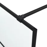 fekete ESG tejüveg zuhanyfal 100 x 195 cm