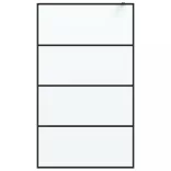 fekete ESG tejüveg zuhanyfal 115x195 cm