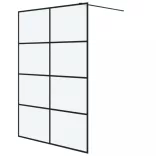 fekete ESG tejüveg zuhanyfal 140x195 cm
