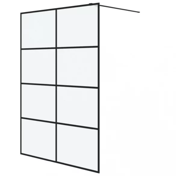 fekete ESG tejüveg zuhanyfal 140x195 cm
